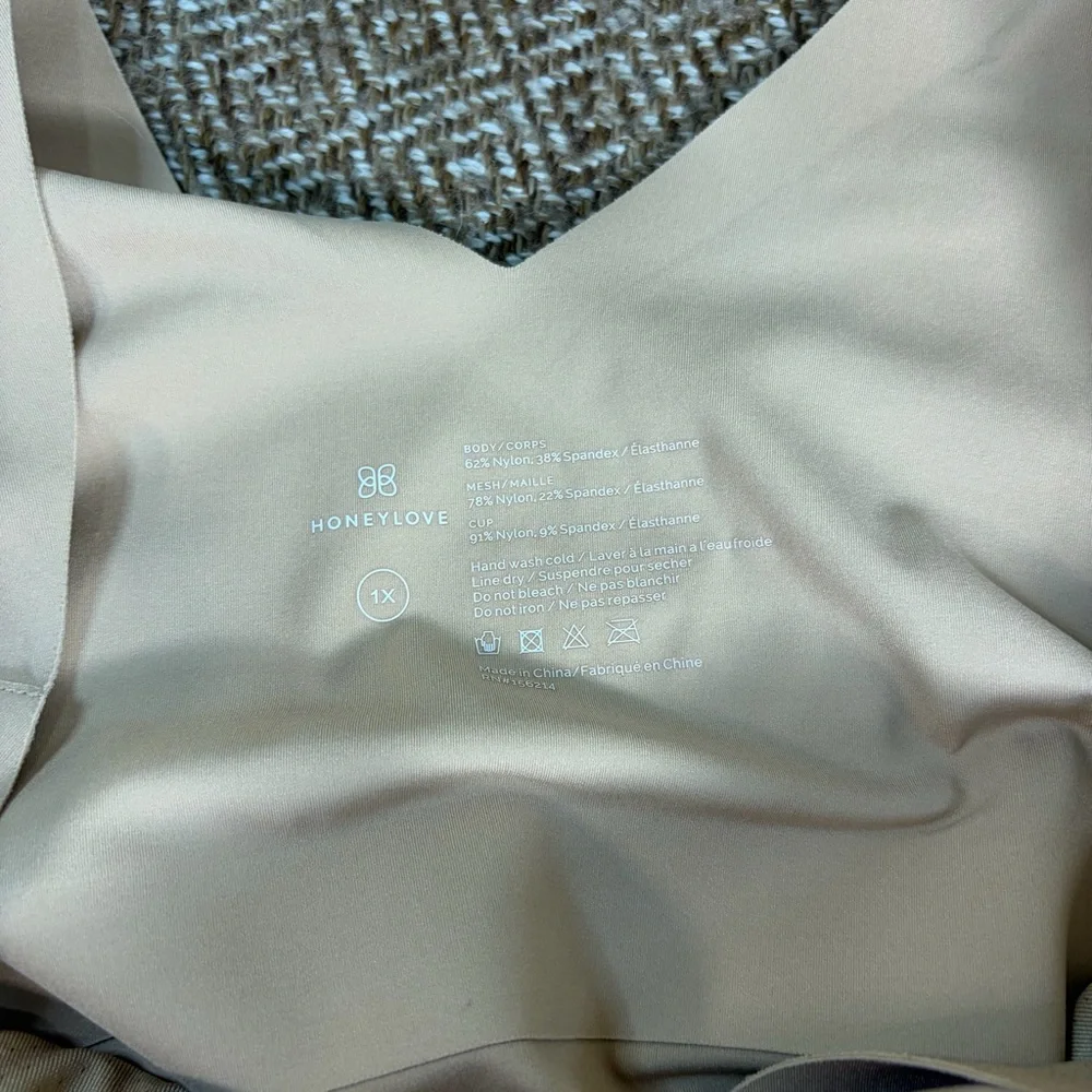 Honeylove Liftwear Shapewear Tank XL sand color Casual Comfy Minimal
